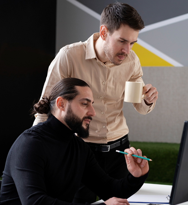 Horse and rider in stable